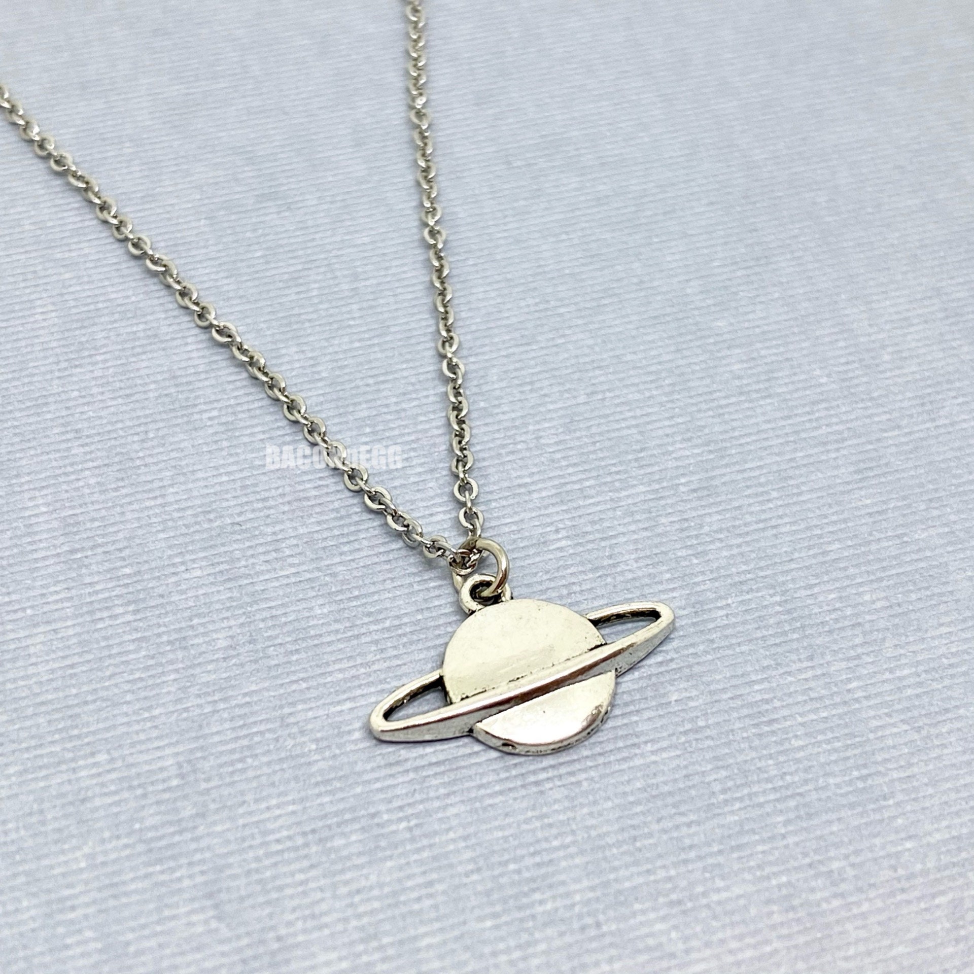 Saturn Necklace Etsy