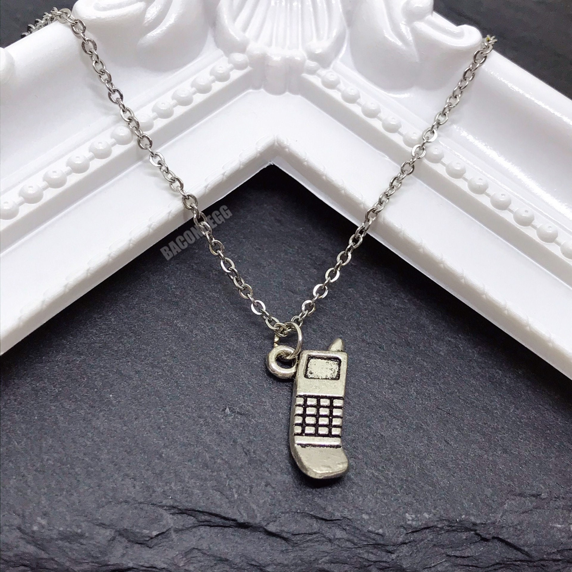 Cell Phone Necklace stay in touch geek chic cute quirky Etsy