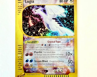 crystal lugia pokemon card Holo 2000 Series All cards will be carefully packed for safe transit Lugia Crystal Type Proxy Card