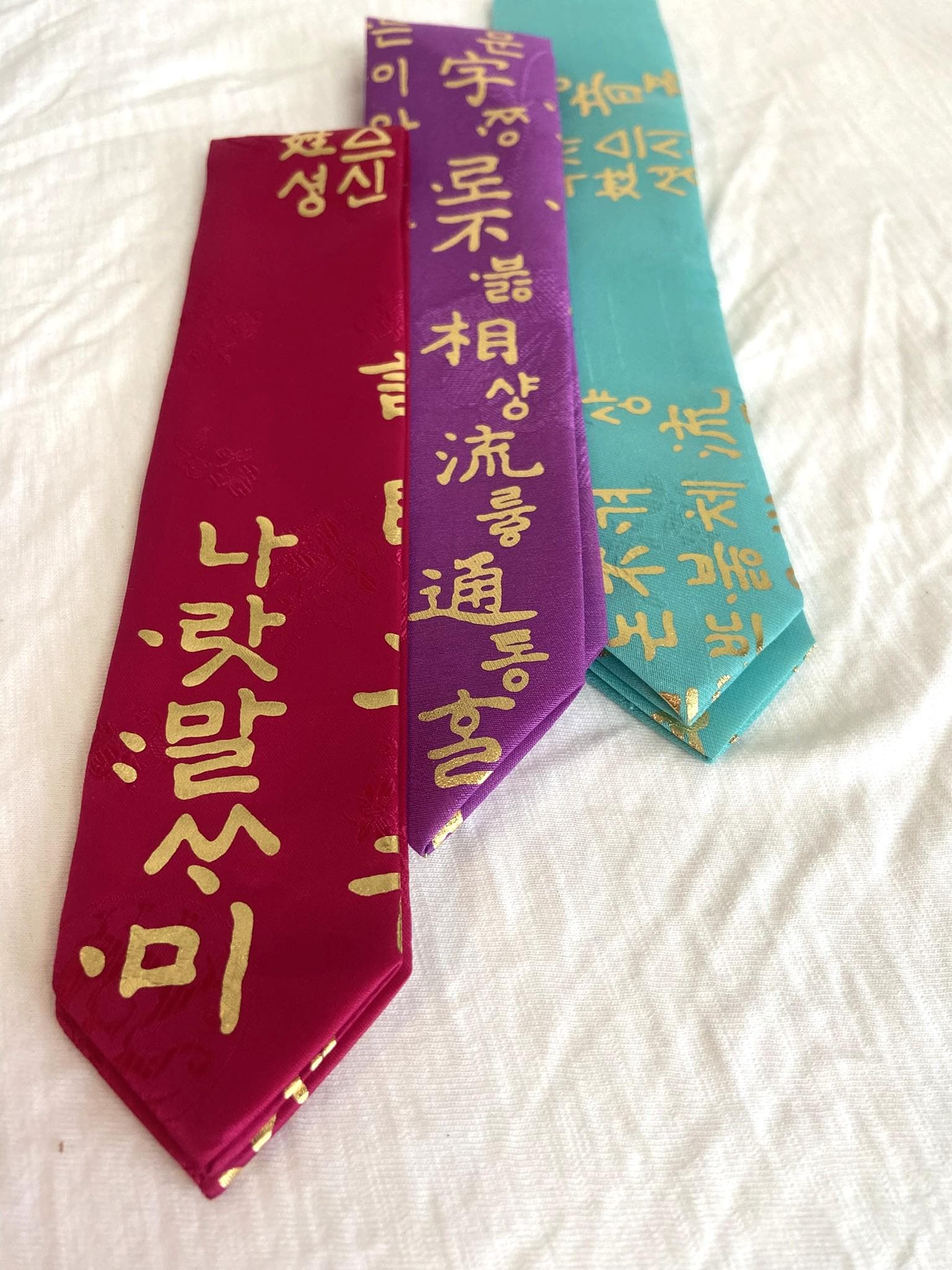 Hunminjeongeum Daenggi | Korean Calligraphy Ribbon | Hanbok Hair ...