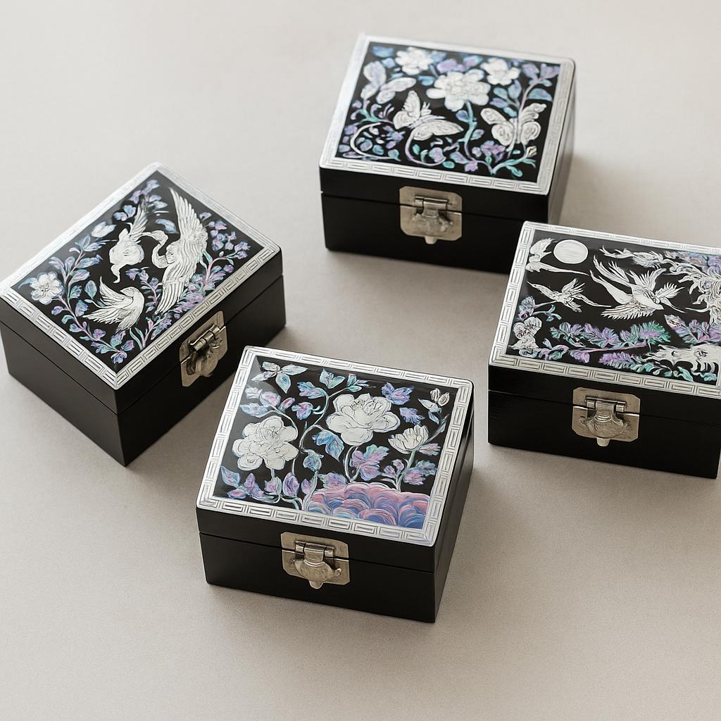 韓国伝統工芸品 真珠層漆器 ナジョンチルギ Najeon Chilgi