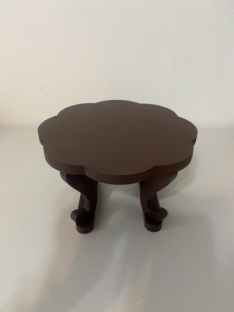 Handmade Traditional Mini Wooden Table, Octagon Tea Table, Flower Soban ...
