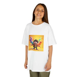 Camiseta infantil, camiseta con personaje de dibujos animados carismático, camiseta infantil divertida, camiseta gráfica, ropa infantil, regalo de cumpleaños infantil