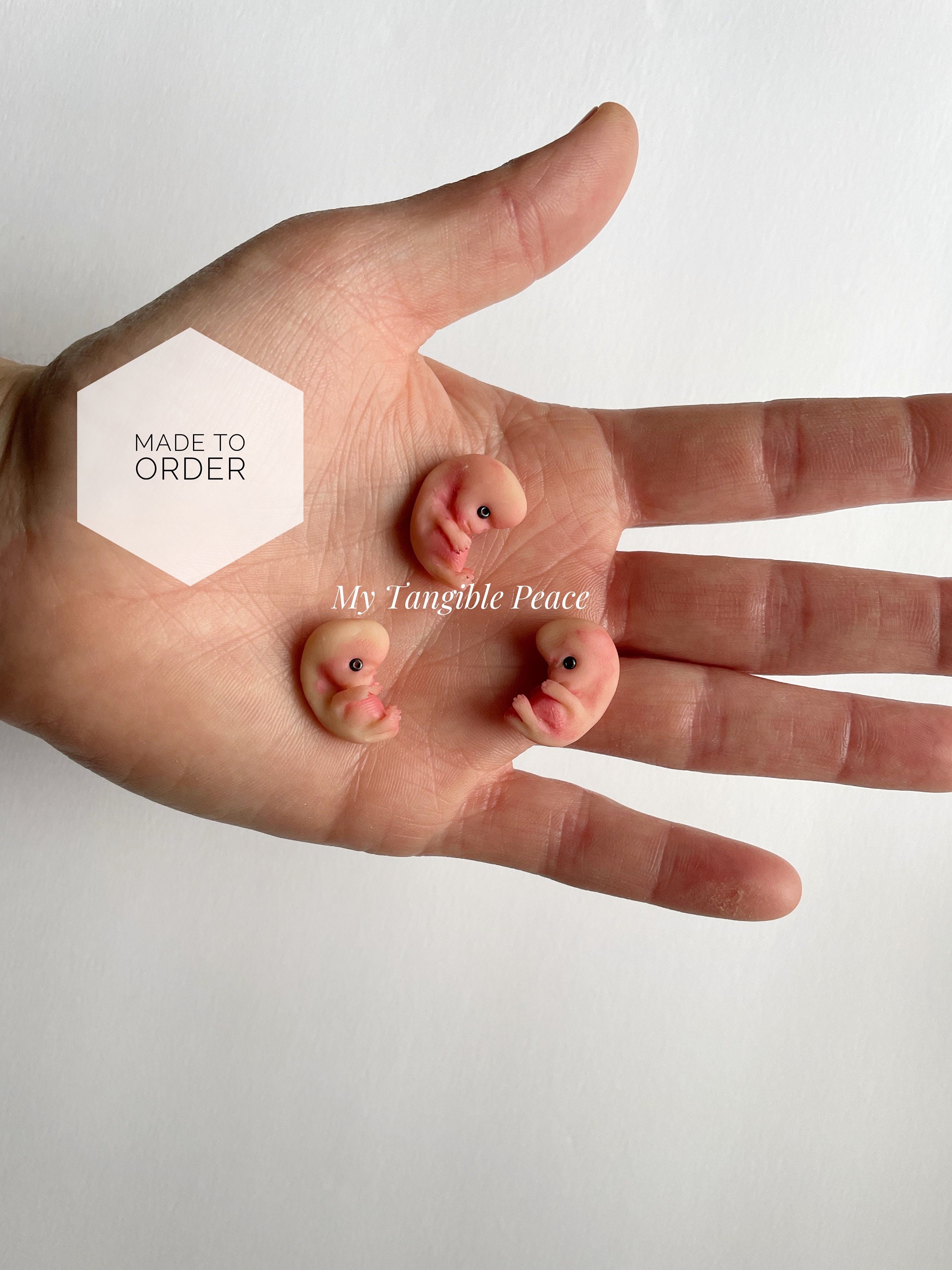 20 Weeks Month Stillborn Baby Adoptable Silicone Fetus Memorial