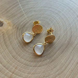 Princess of Wales Style Gold Drop Earrings