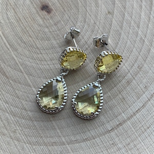 Princess of Wales Style Lemon Drop Earrings