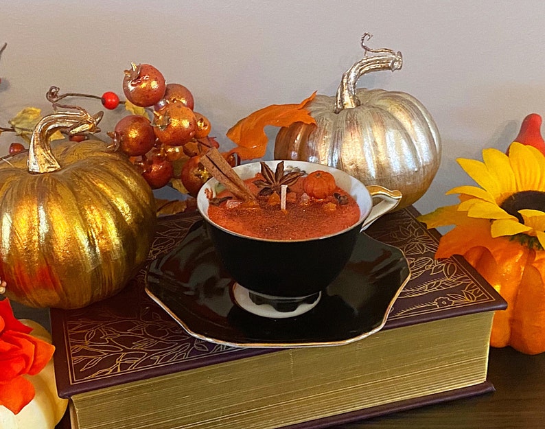 Pumpkin Spice Chai Teacup Candle