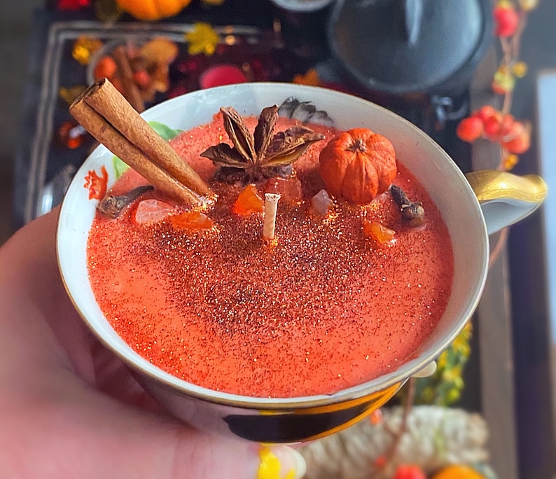 Pumpkin Spice Chai Teacup Candle