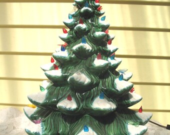 ceramic christmas tree etsy vintage ceramic christmas tree lights