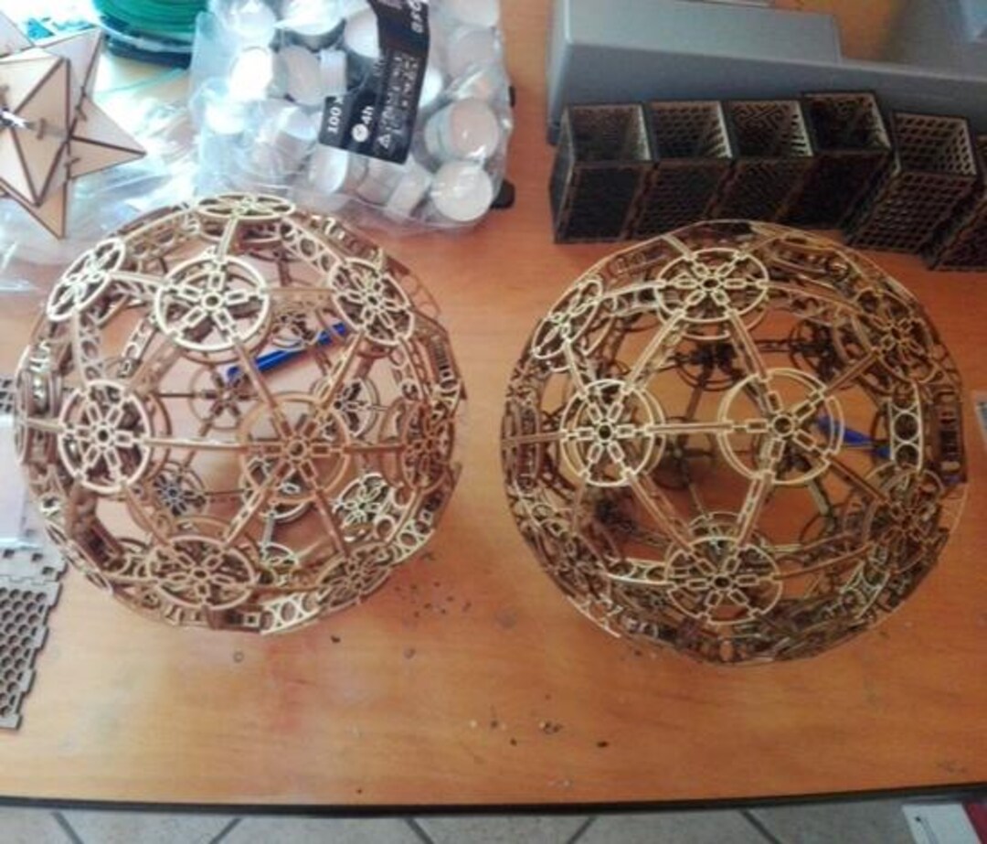Decorative-sphere-3mm-plywood, CNC Router Projects, Carving Patterns ...