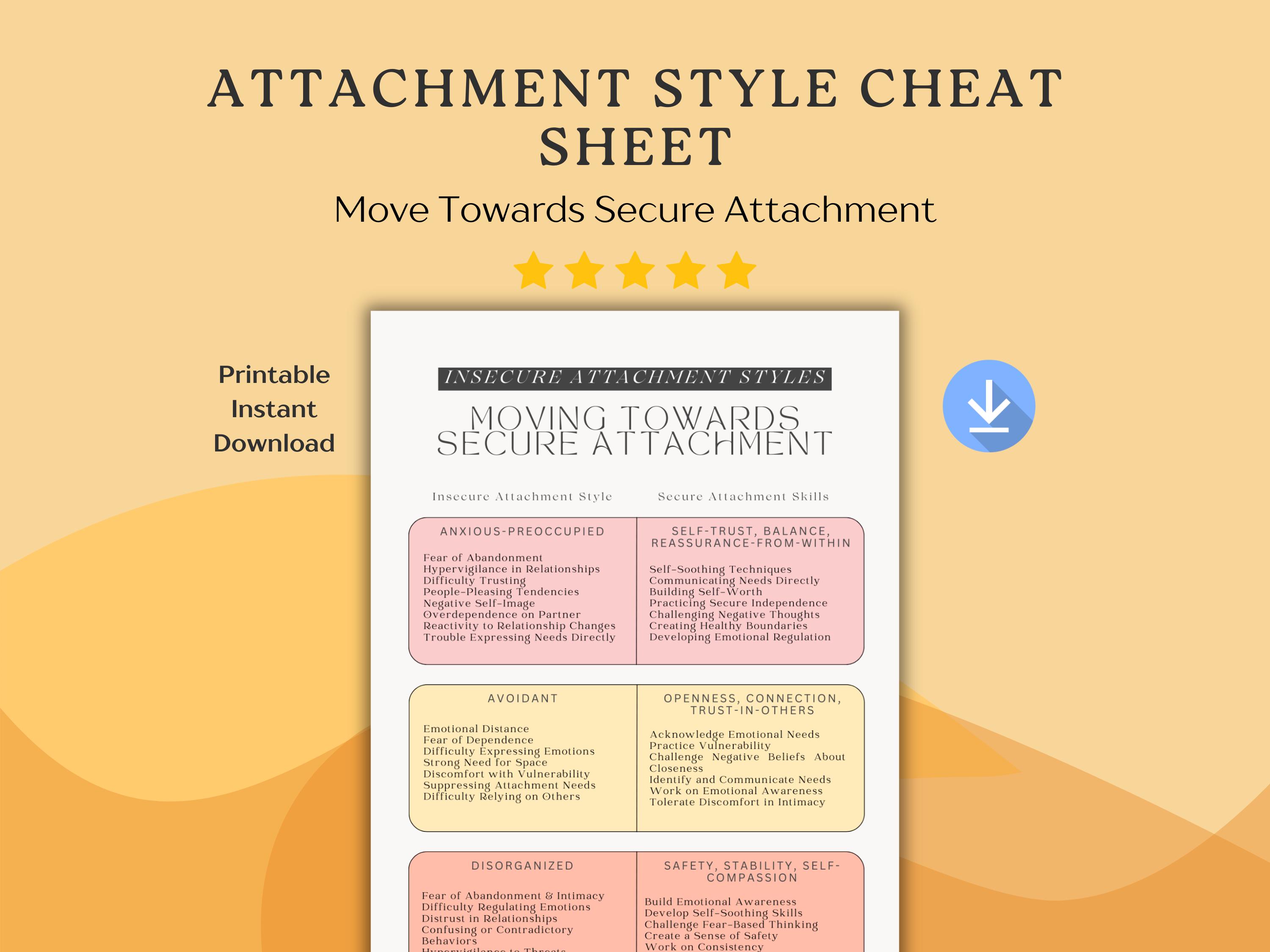 Attachment Styles Worksheet: Understand & Shift to Secure