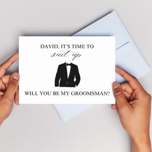 Carte de proposition de garçon d'honneur, serez-vous mon garçon d'honneur, serez-vous mon témoin, proposition de garçon d'honneur, invitation témoin, noeud papillon personnalisable