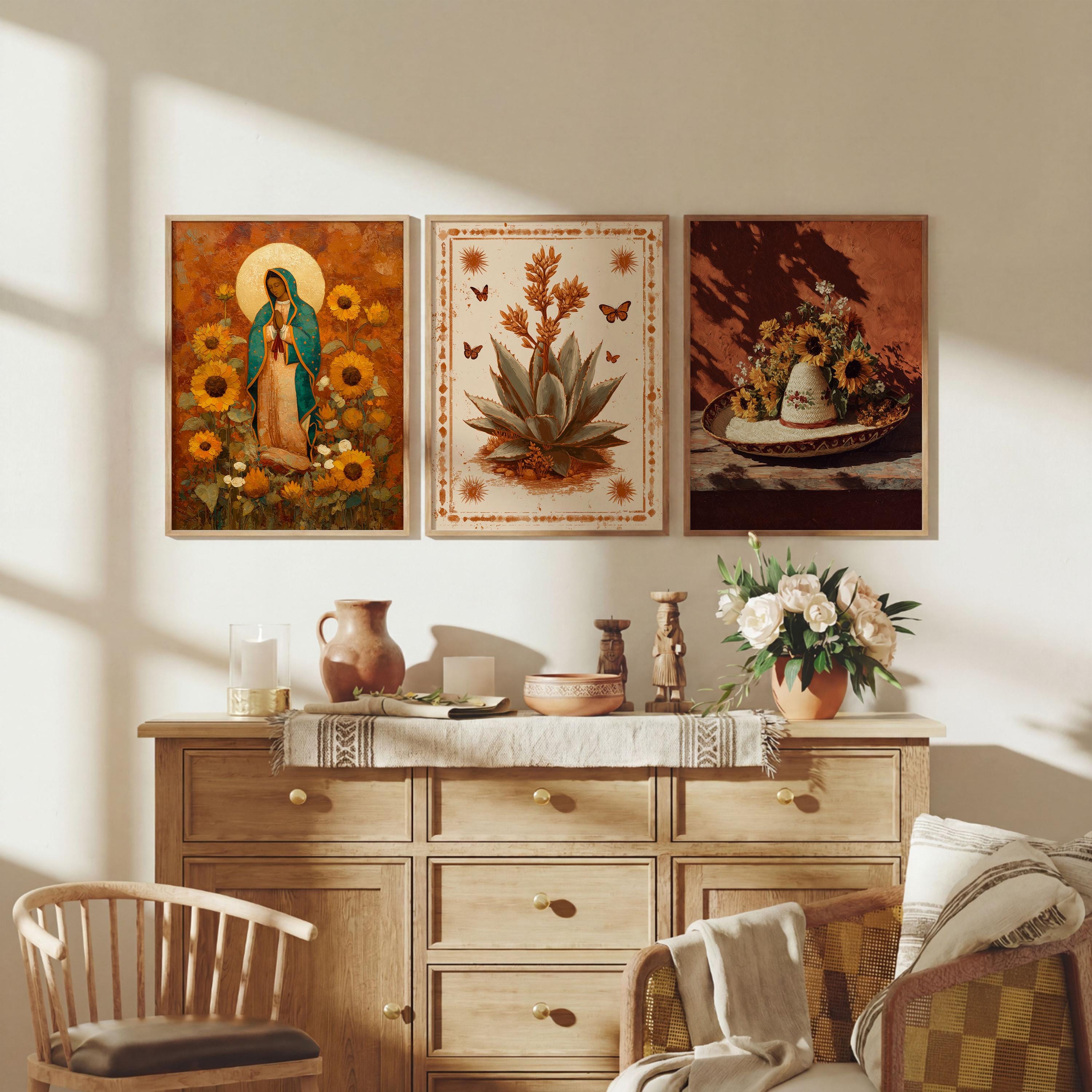 Mexican Heritage Wall Art Set of 12 | Immigrant Pride Prints | Día