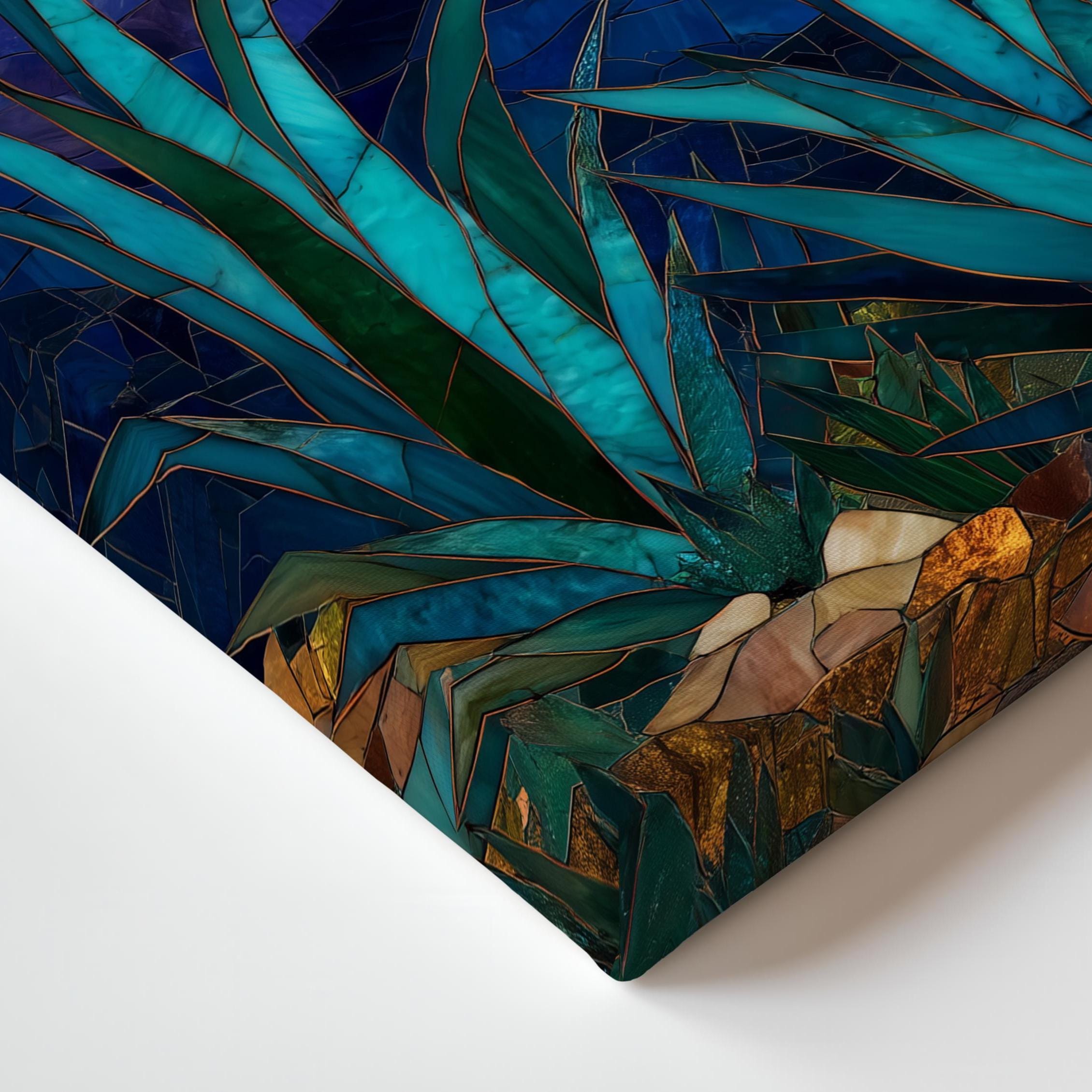 Mexican Agave Wall Art Canvas | Southwestern Desert Sunrise Decor ...