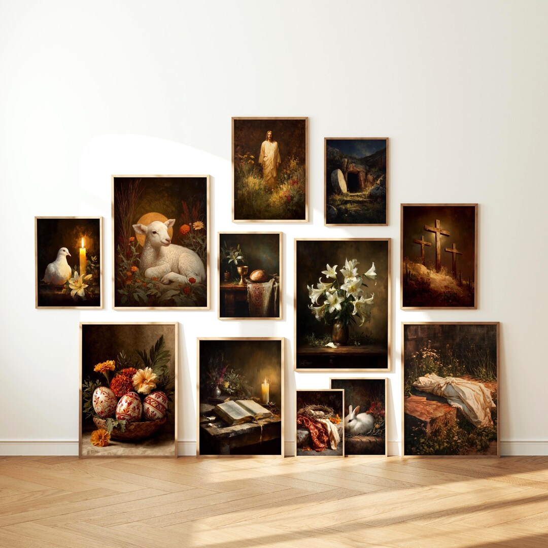 Catholic Easter Wall Art Bundle | Resurrection of Christ Prints ...