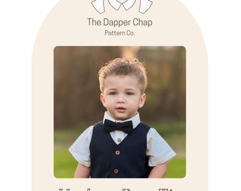 Hudson Bow Tie Pattern - PDF Sewing Pattern for Boys Bow Tie, Baby Bow Tie, Toddler Bow Tie