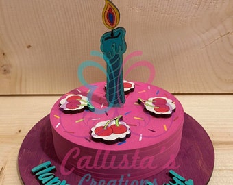 Birthday Cake laser file *Glowforge