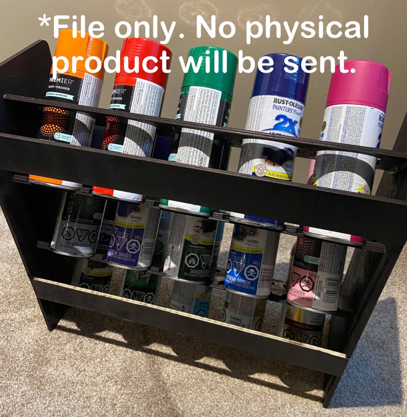 Spray Paint Holder Laser Cut File Etsy