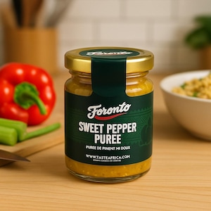Sweet Pepper Puree, Mild Chili Sauce, Natural Condiment for Cooking, Marinades, Grilled Meats & Sandwiches, No Preservatives, 100g Jar