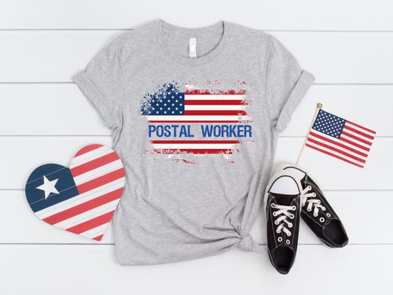 Postal Worker Shirt,Mail Carrier Shirt,Post Office Shirt,Post Office Attire Tee,US Flag Postman Gift,Office Gift,Postal Worker Tee,Mail Lady