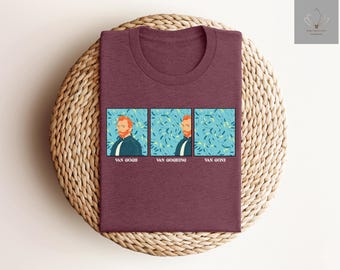 Grunge Aesthetic Art Vincent Van Gogh Shirt Womens & Mens, Starry Night Shirt, Van Gogh Van Going Van Gone, Van Gogh Shirt, Art Lover Gift