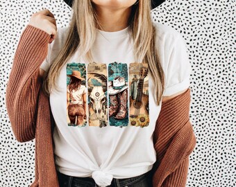 Western Cowgirl Summer Shirt, Country Girl T-Shirt, Music Life Shirt, Western Shirt for Women, Funny Graphic Tee