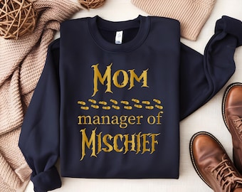 Magical Mom Sweatshirt, Manager Of Mischief T-Shirt, Wizard Mom Shirt, Potter Mom Shirt, Funny Mom Tshirt, Fantastic Mom Gift, Pottery Mom