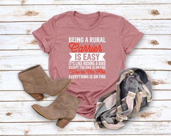 Funny Postal Shirt, Funny Mail Carrier Shirt, Rural Post Office Shirt, Postman Gift, Funny Rural Postal Worker Tee