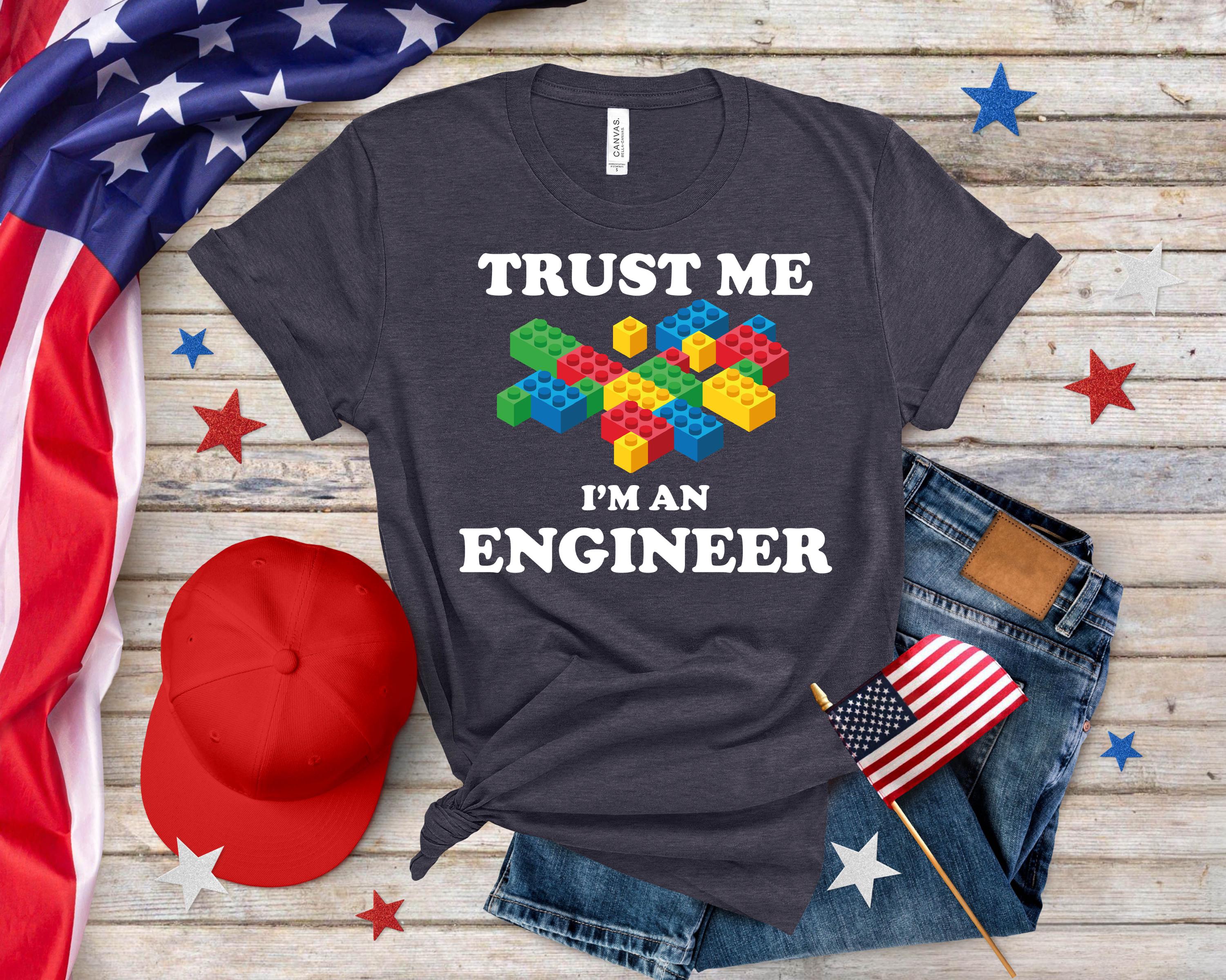 T-Shirt Uomo Divertente "Trust Me I Am An Engineer" - Idea Regalo Per Ingegneri E Tecnici (Grigio, Taglia M)