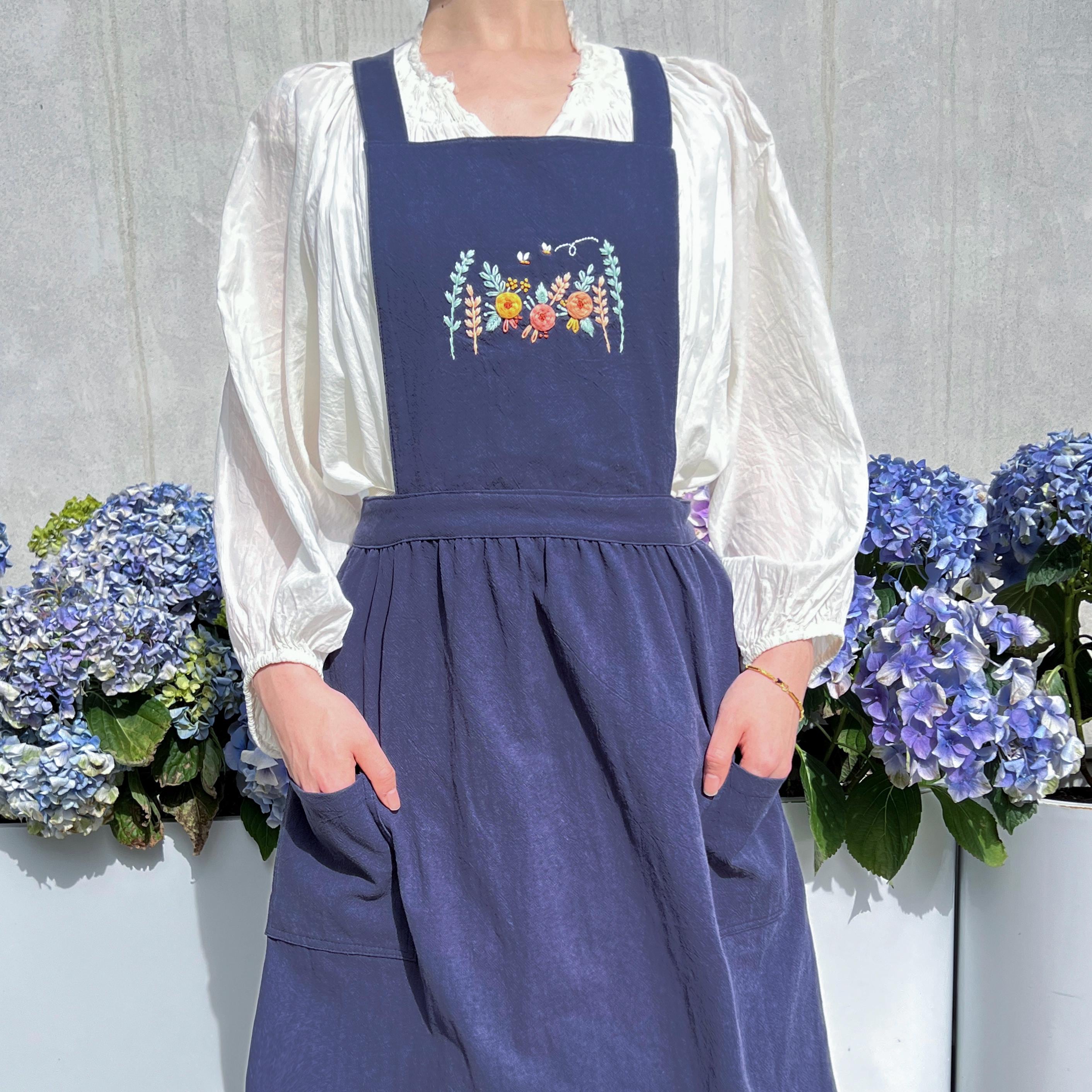 Embroidered Overall Dress - Etsy