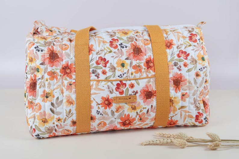 Duffle bag PDF pattern, Travel bag sewing pattern, Weekend bag pattern, Instant download PDF (A4, US letter, A1, Projector file) image 3