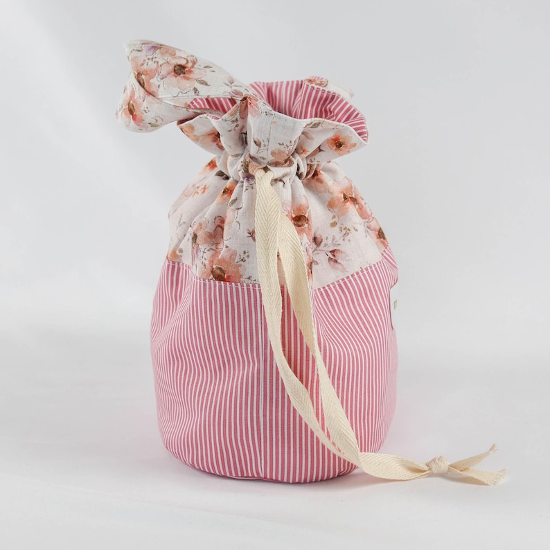 Drawstring bag pattern, drawstring bag with handle pattern digital pdf pattern image 7