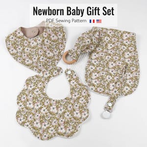 Babycadeauset, slabbetjepatroon, naaipatroon in PDF-formaat