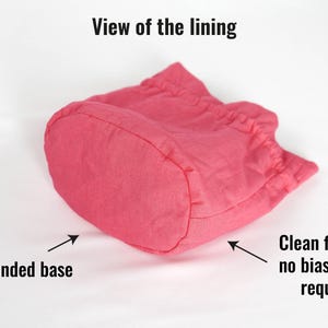 Drawstring bag pattern, drawstring bag with handle pattern digital pdf pattern image 4