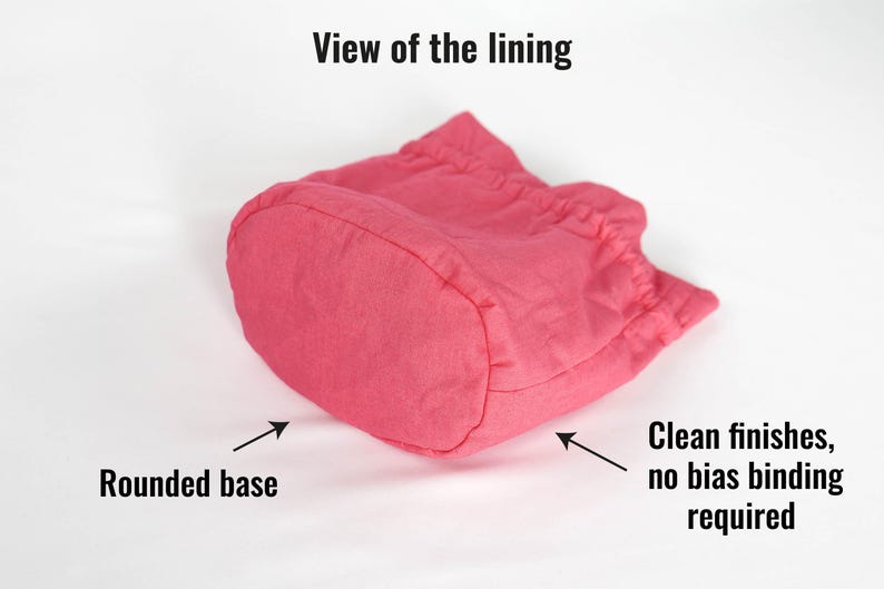 Drawstring bag pattern, drawstring bag with handle pattern digital pdf pattern image 4