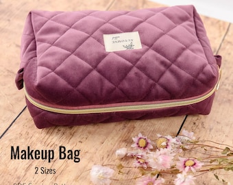 Makeup Pouch PDF pattern, Boxy bag, Beginner friendly sewing pattern, A4, US letter, A1, Projector file