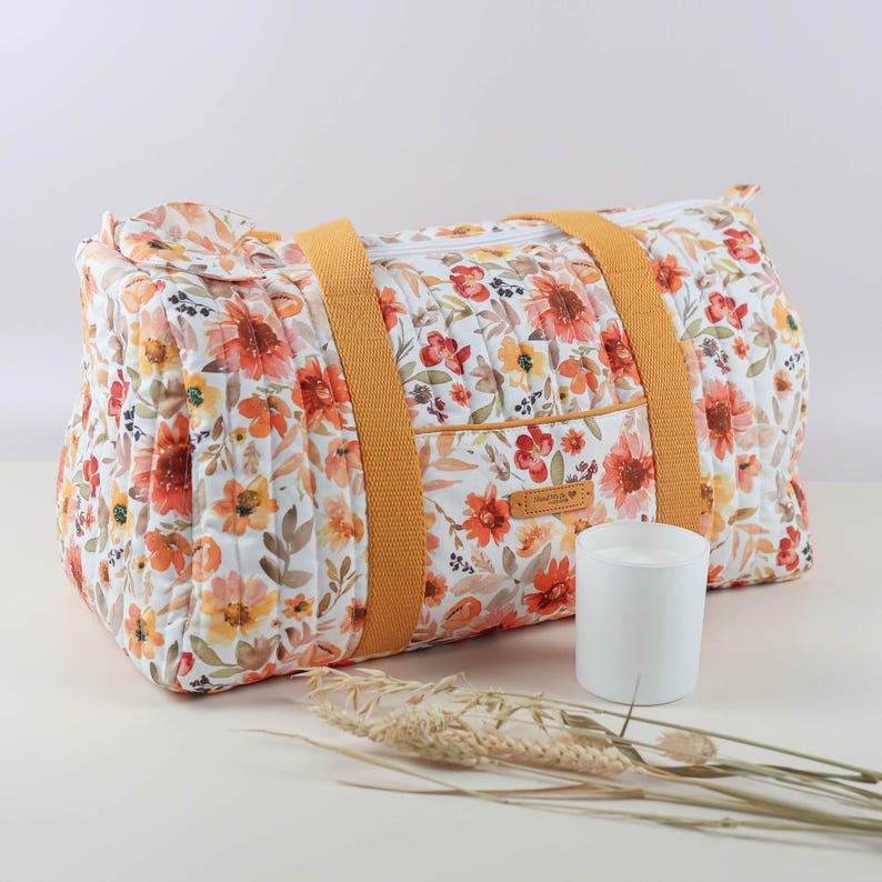 Duffle bag PDF pattern, Travel bag sewing pattern, Weekend bag pattern, Instant download PDF (A4, US letter, A1, Projector file) image 4