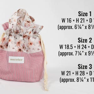 Drawstring bag pattern, drawstring bag with handle pattern digital pdf pattern image 2