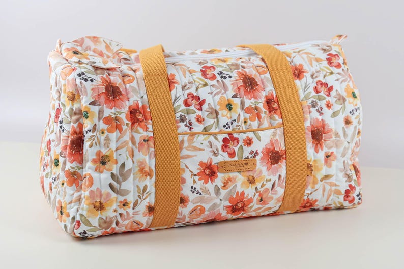 Duffle bag PDF pattern, Travel bag sewing pattern, Weekend bag pattern, Instant download PDF (A4, US letter, A1, Projector file) image 7