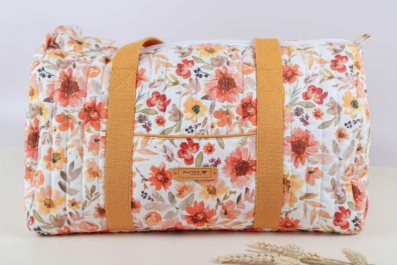 Duffle bag PDF pattern, Travel bag sewing pattern, Weekend bag pattern, Instant download PDF (A4, US letter, A1, Projector file) image 6