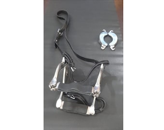 Custom Handmade Stainless Steel Horse Dental Mouth Speculum Veterinary Mouth Gag for Equine Dentistry Adjustable with Leather Straps.