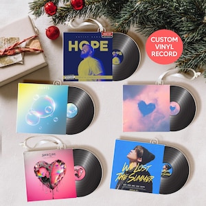 Personalized Acrylic Vinyl Record Album Cover Ornament: Music Lover Keepsake