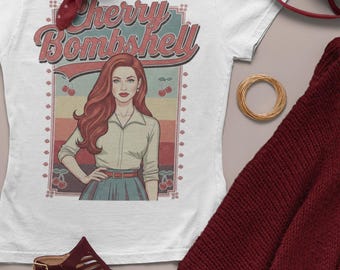 Riverdale T-Shirt - “Cherry Bombshell” Cheryl Blossom, Baumwoll-T-Shirt