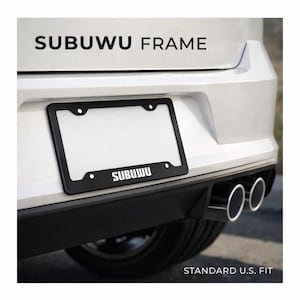 Subuwu License Plate Frame – Subaru Anime Frame, JDM Car Gift