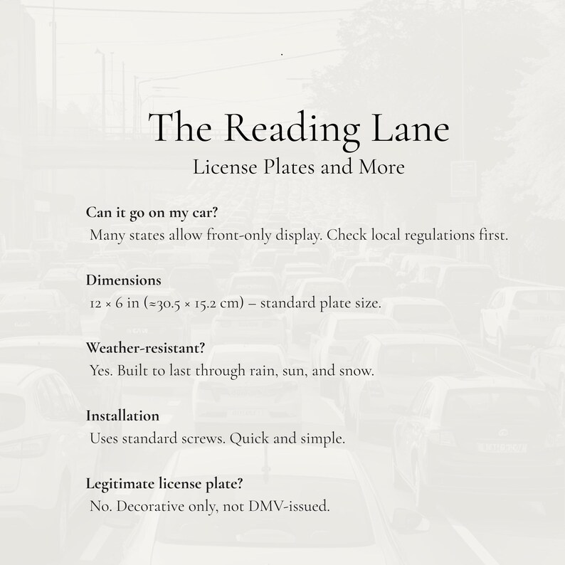 Cat Mom Vanity Plate, Aluminum Metal image 6