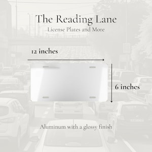 Cat Mom Vanity Plate, Aluminum Metal image 2