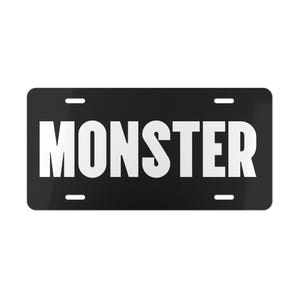 Custom Monster Vanity Plate, Personalized Car Tag, Funny License Plate, Unique Gift for Car Enthusiasts, Humorous Auto Decor, [...]