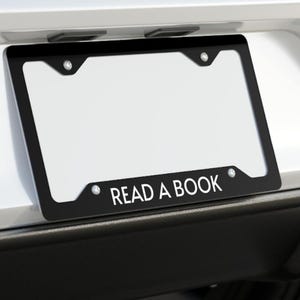 Read a Book License Plate Frame