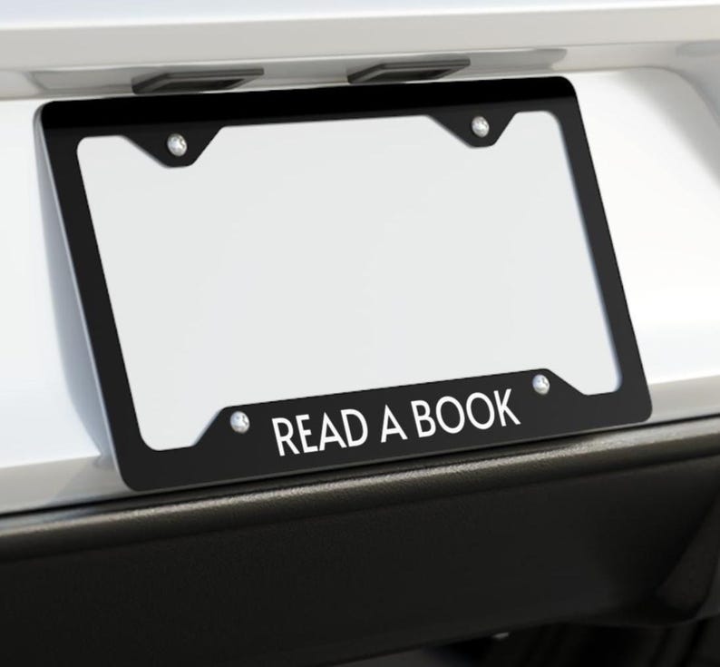 Read a Book License Plate Frame