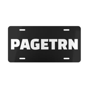 PAGETRN Vanity Plate, book lover plate,reading car tag,funny license tag,reader gift,plate custom,book plate,novelty car plate,bookish